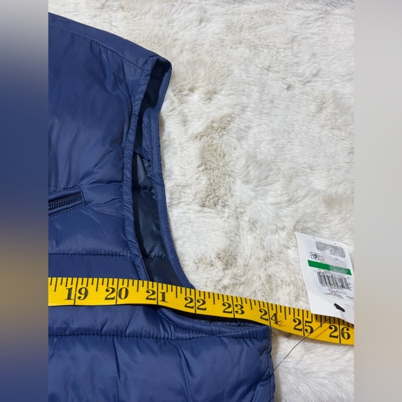 Cole Haan Signature Mens Puffer, Quilted Vest, Navy Blue Large - Picture 14 of 16